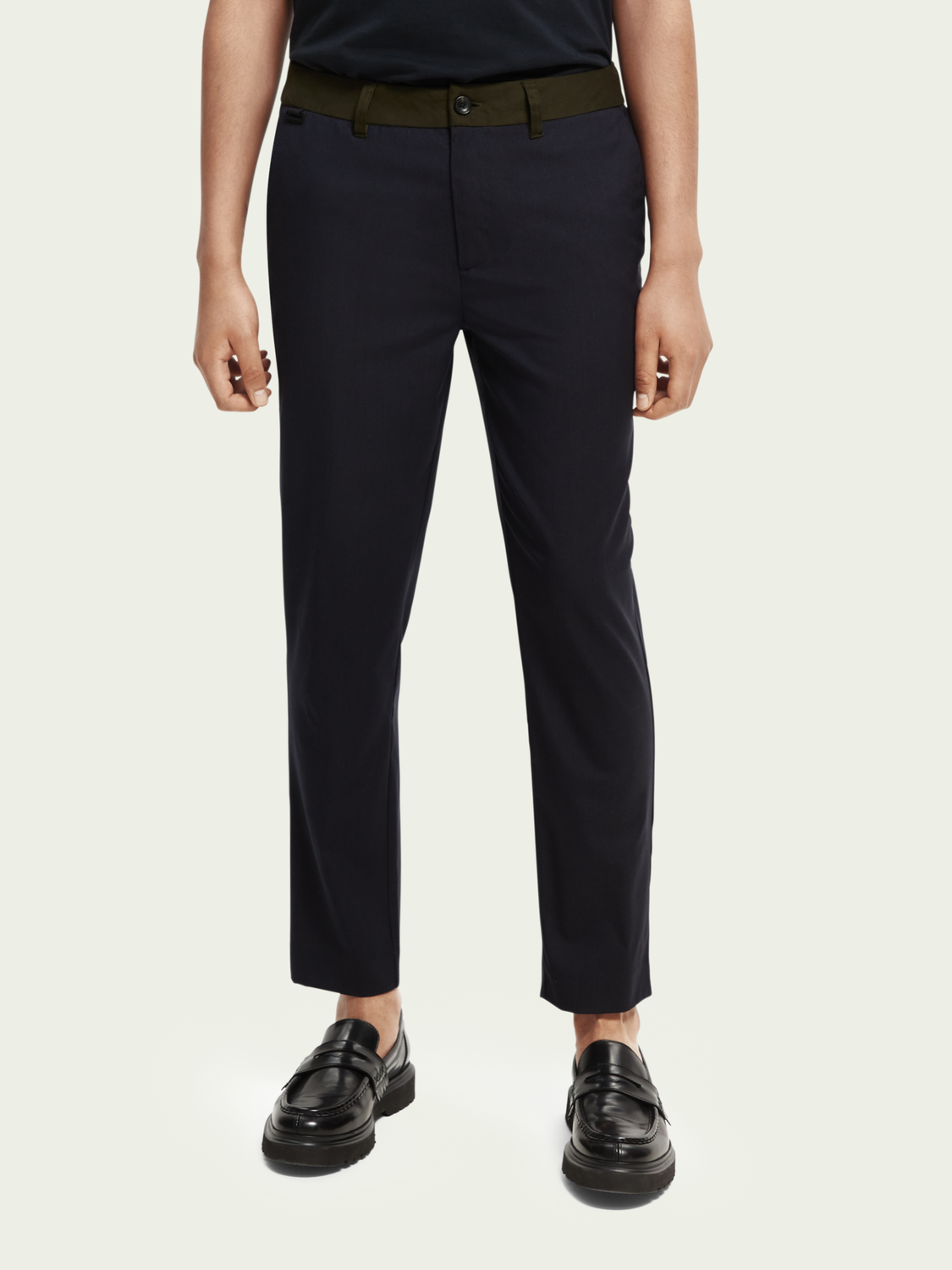 Blake Regular Slim-Fit Wool-Blended Chino | Scotch And Soda Outlet