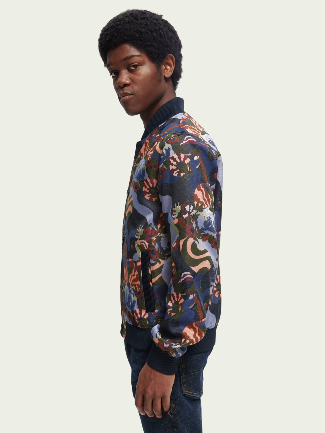 Jacquard Bomber Jacket | Scotch And Soda Outlet