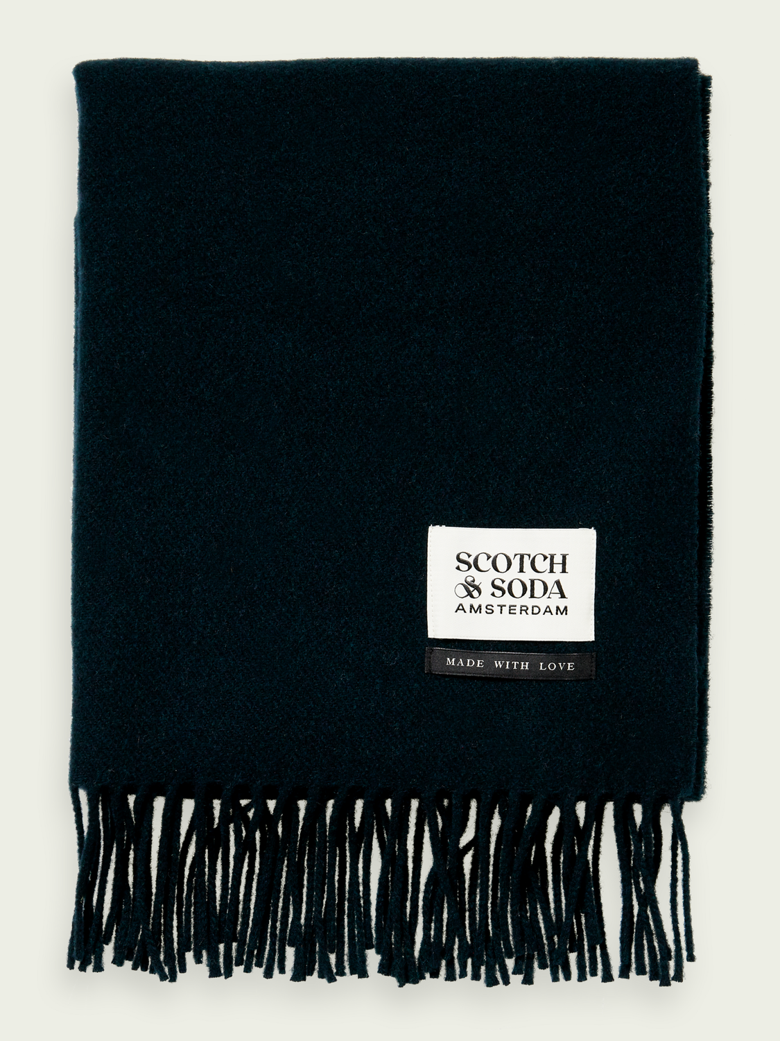 Unisex Fringed Wool Scarf | scotch & soda outlet