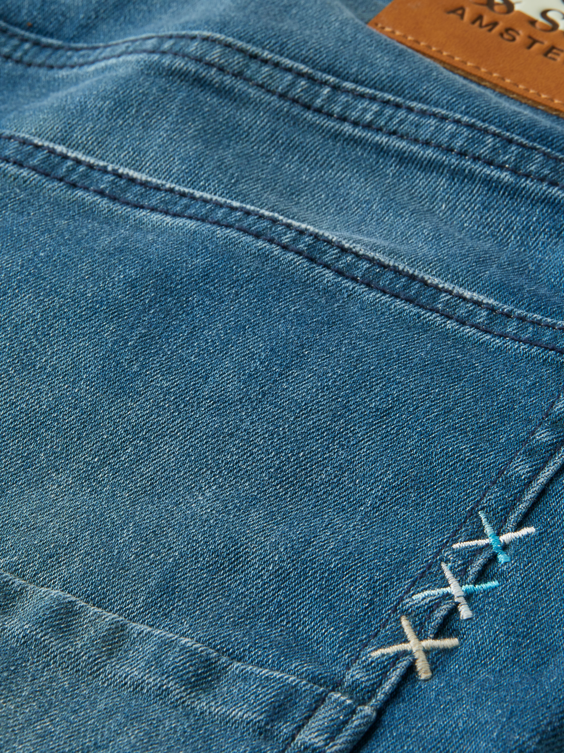 The Skim Super-Slim Fit Jeans - Science Blue | Scotch And Soda Outlet