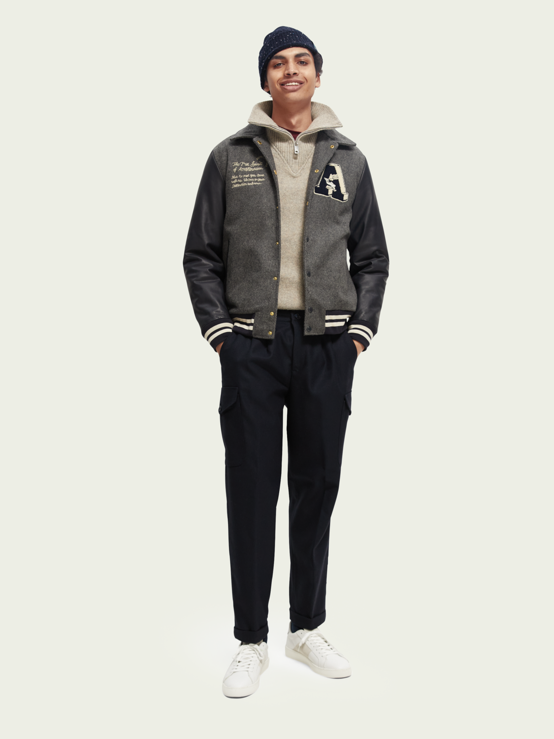 Wool-Blended Cargo Trousers | Scotch And Soda Outlet