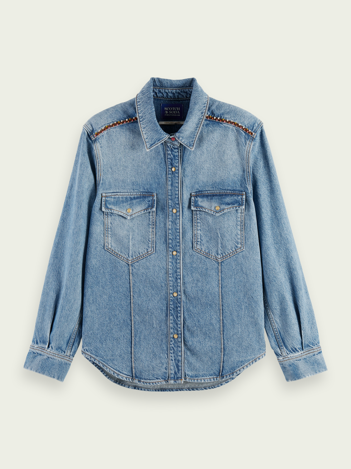 Washed Denim Shirt | scotch & soda outlet