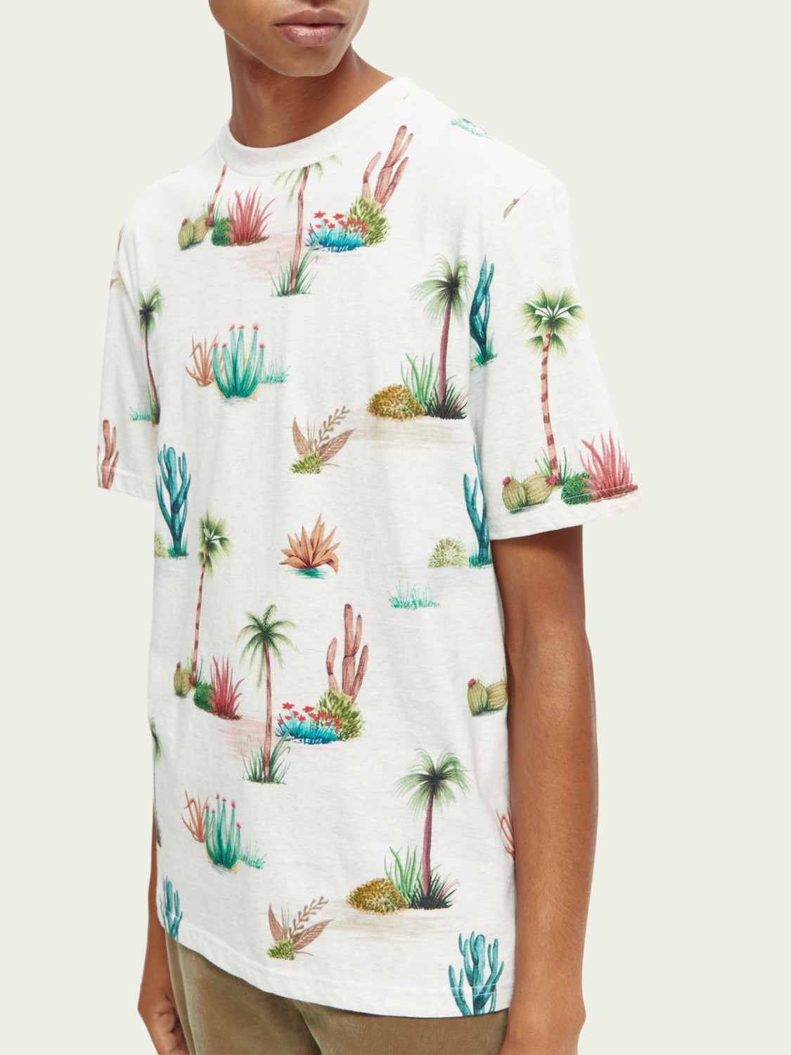 Regular Fit Printed Organic T-Shirt | Scotch And Soda Outlet