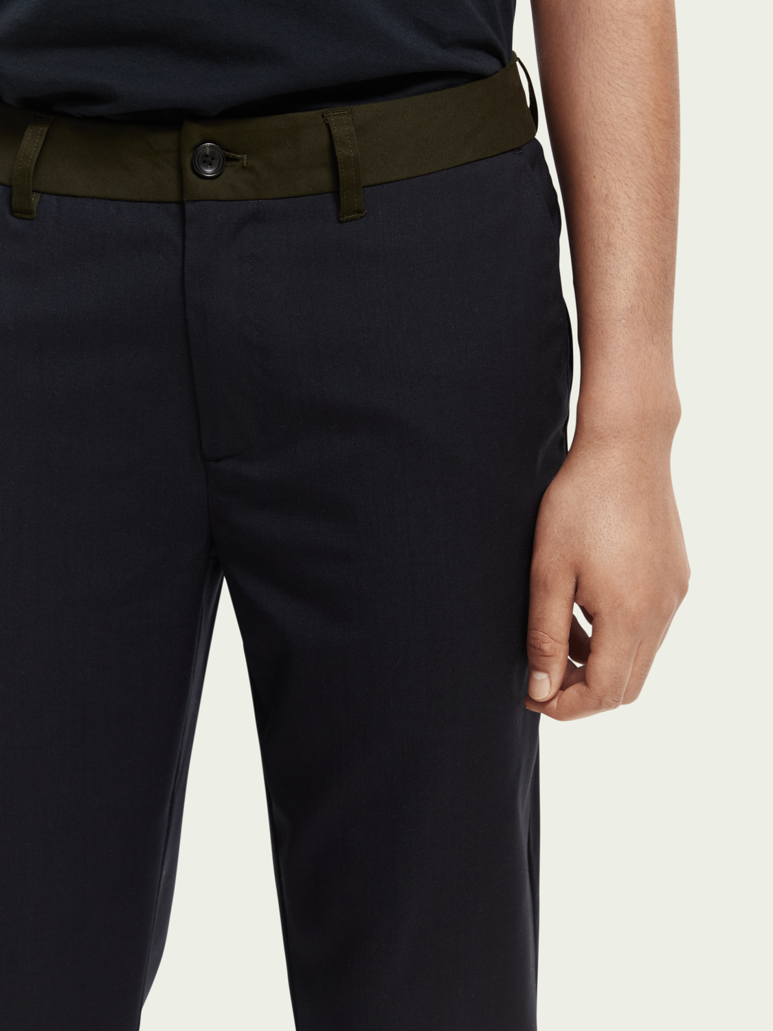 Blake Regular Slim-Fit Wool-Blended Chino | Scotch And Soda Outlet
