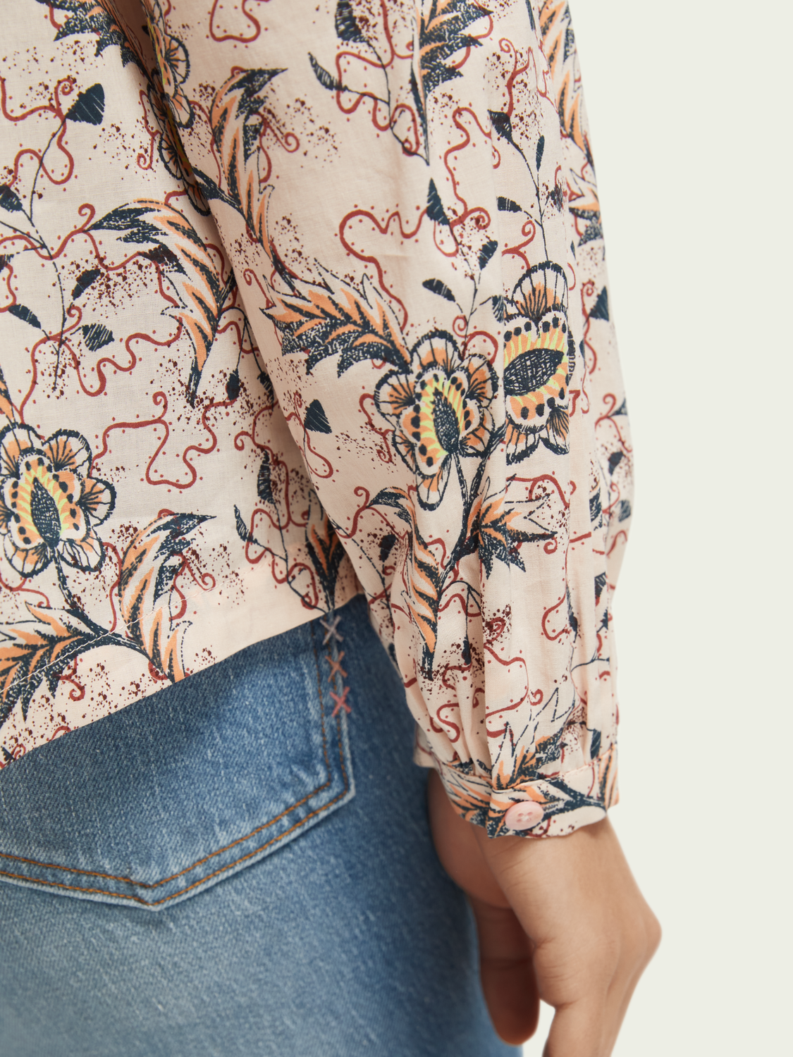 Flowing Long-Sleeved Shirt | scotch & soda outlet