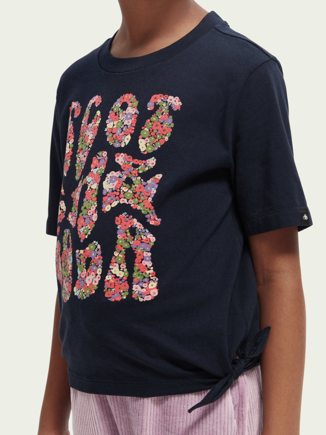 Relaxed Fit Knotted Organic Cotton Artwork T-Shirt