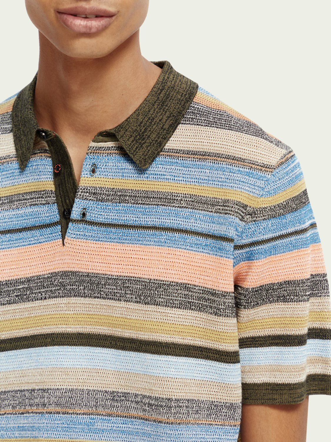 Striped Organic Cotton Polo | Scotch And Soda Outlet