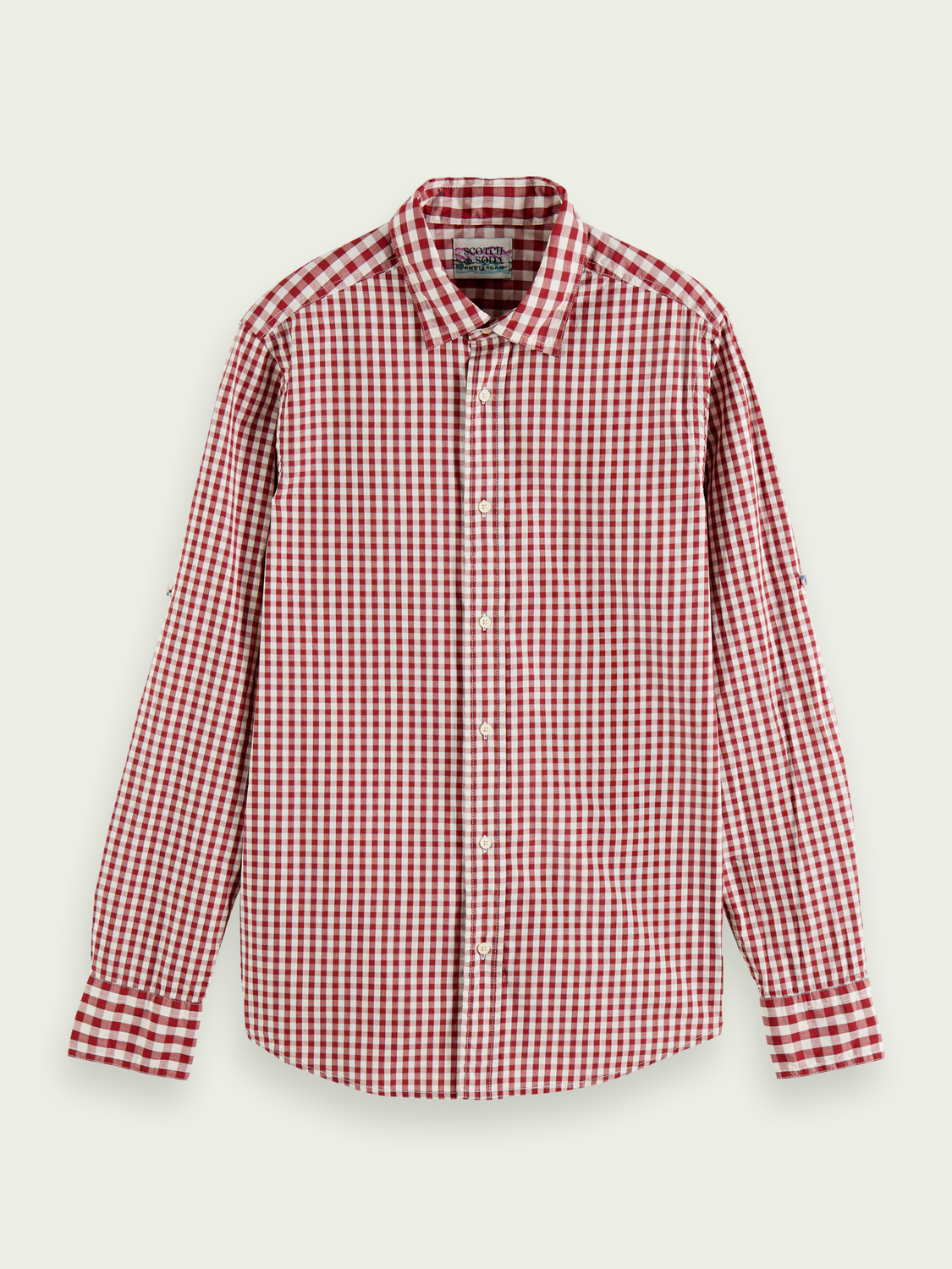 Bb-Checked Organic Cotton Shirt | Scotch And Soda Outlet