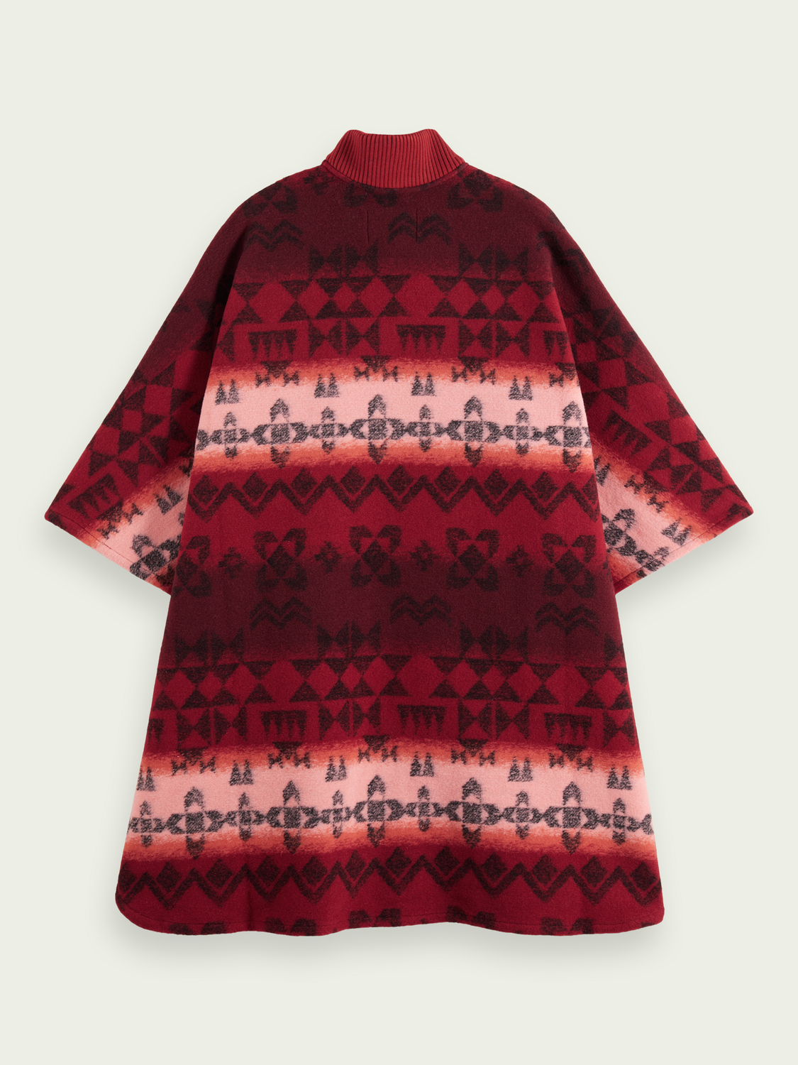 Traditional Printed Jacquard Poncho | scotch & soda outlet