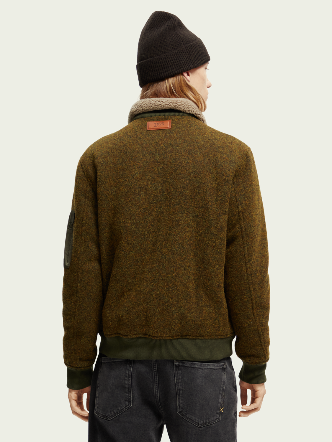 Wool-Blended Bomber Jacket | Scotch And Soda Outlet