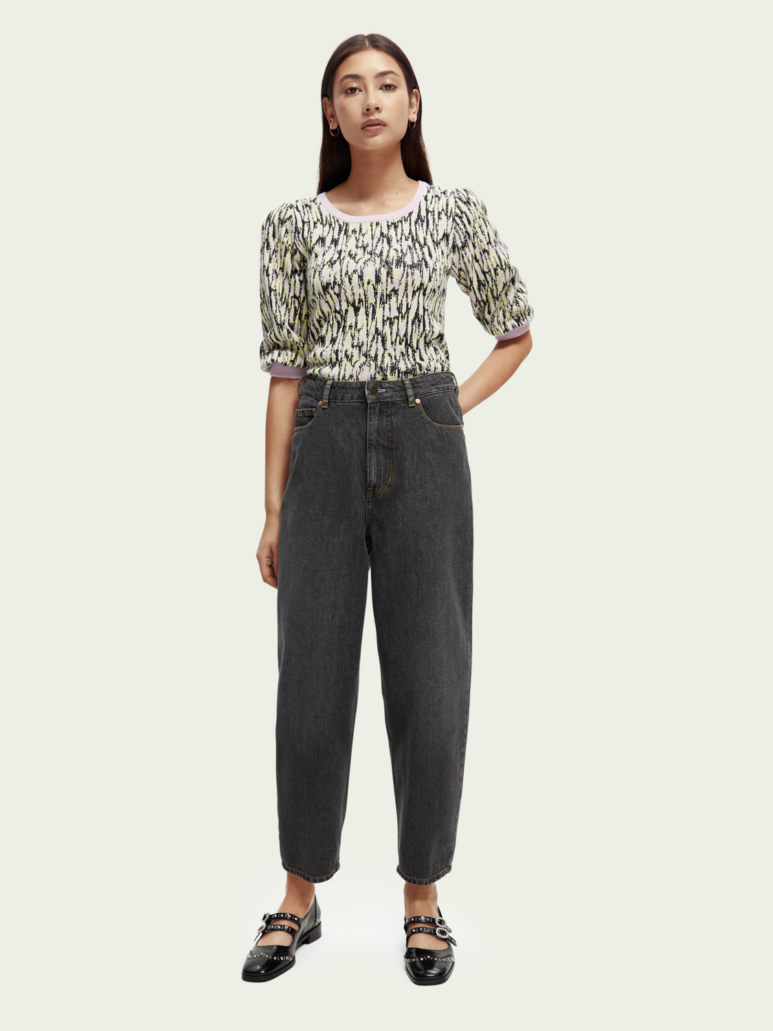 Jacquard Knit Organic Cotton Sweater | scotch & soda outlet