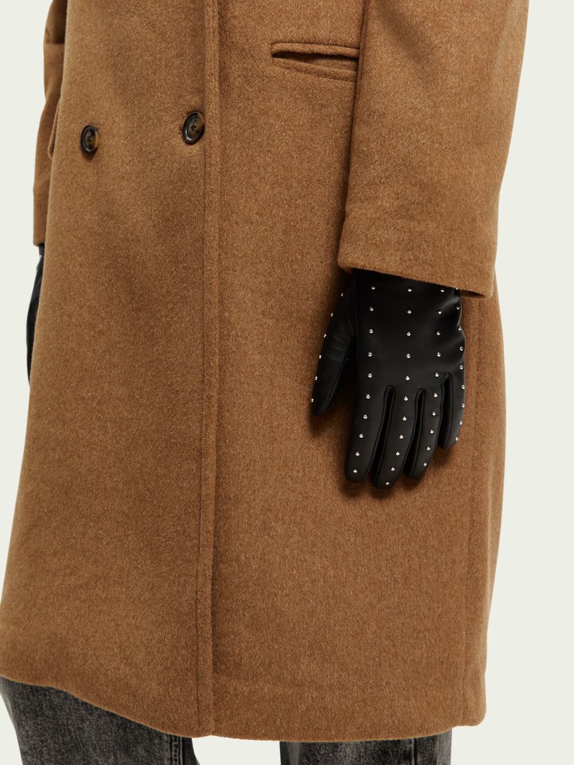 Leather Studded Gloves | scotch & soda outlet