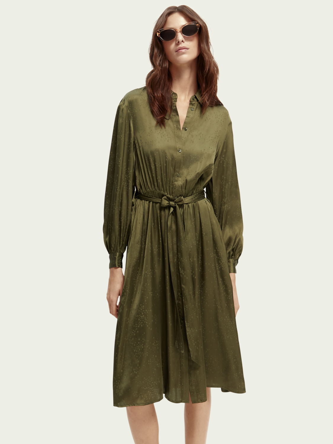 Long-Sleeved Shirt Dress | scotch & soda outlet