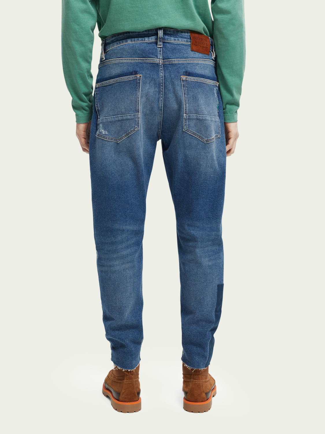 The Dean Loose Tapered-Fit Patchwork Jeans | Scotch And Soda Outlet