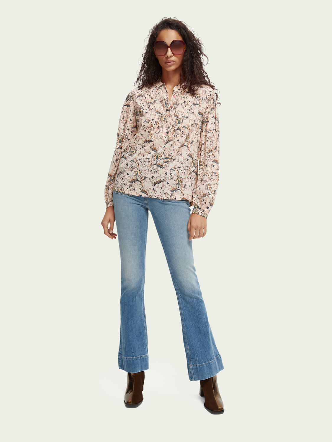 Flowing Long-Sleeved Shirt | scotch & soda outlet