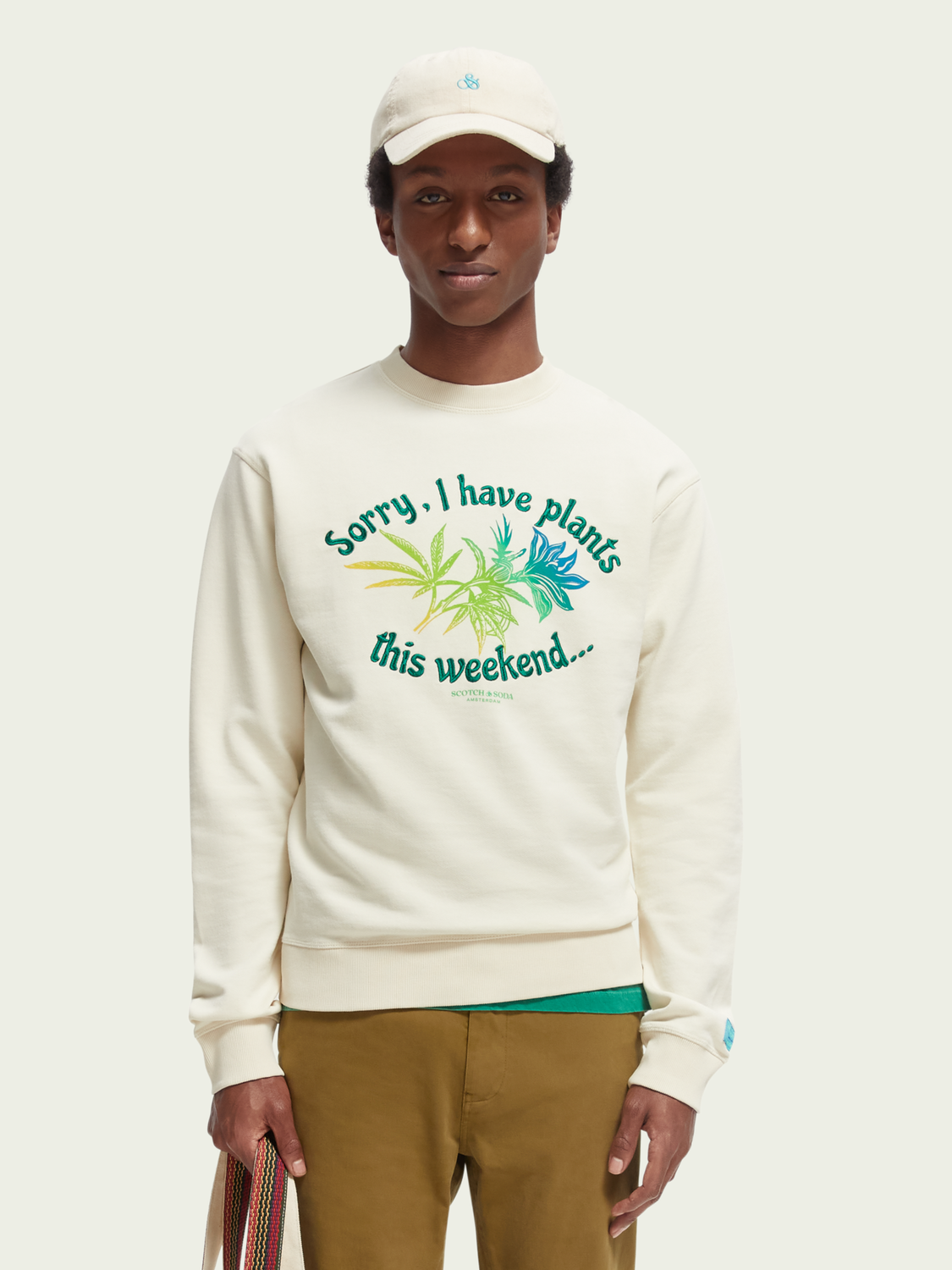 Organic Cotton Crewneck Artwork Sweatshirt | Scotch And Soda Outlet
