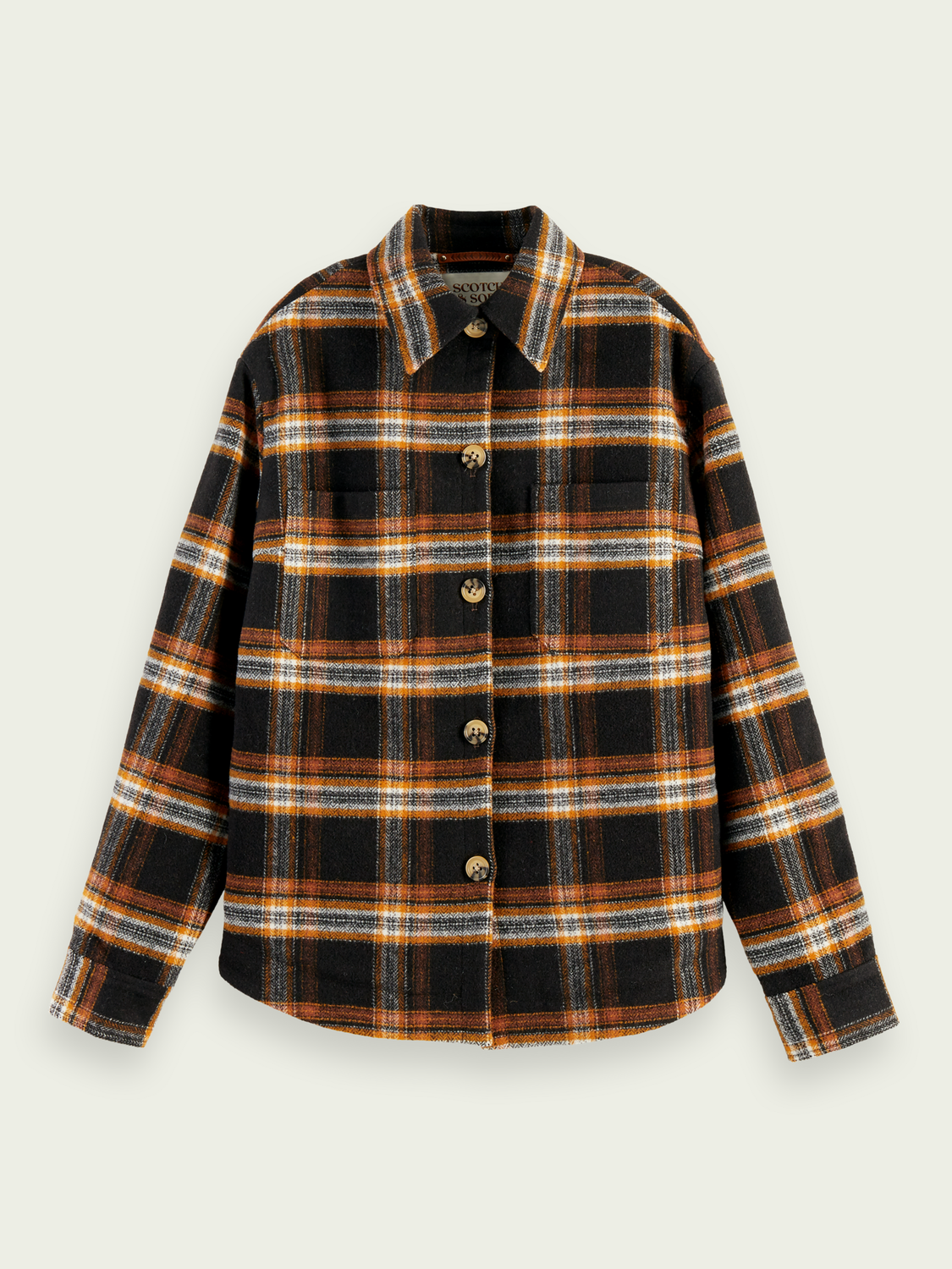 Checked Shirt Jacket | scotch & soda outlet