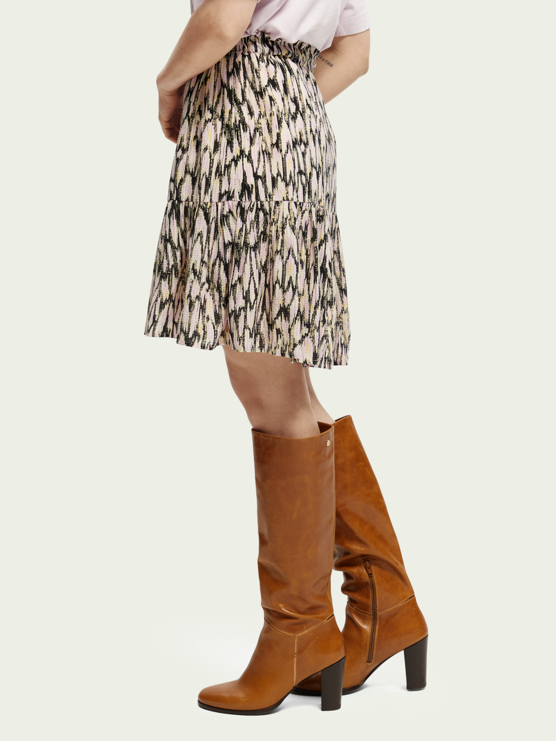 Printed Short Skirt | scotch & soda outlet