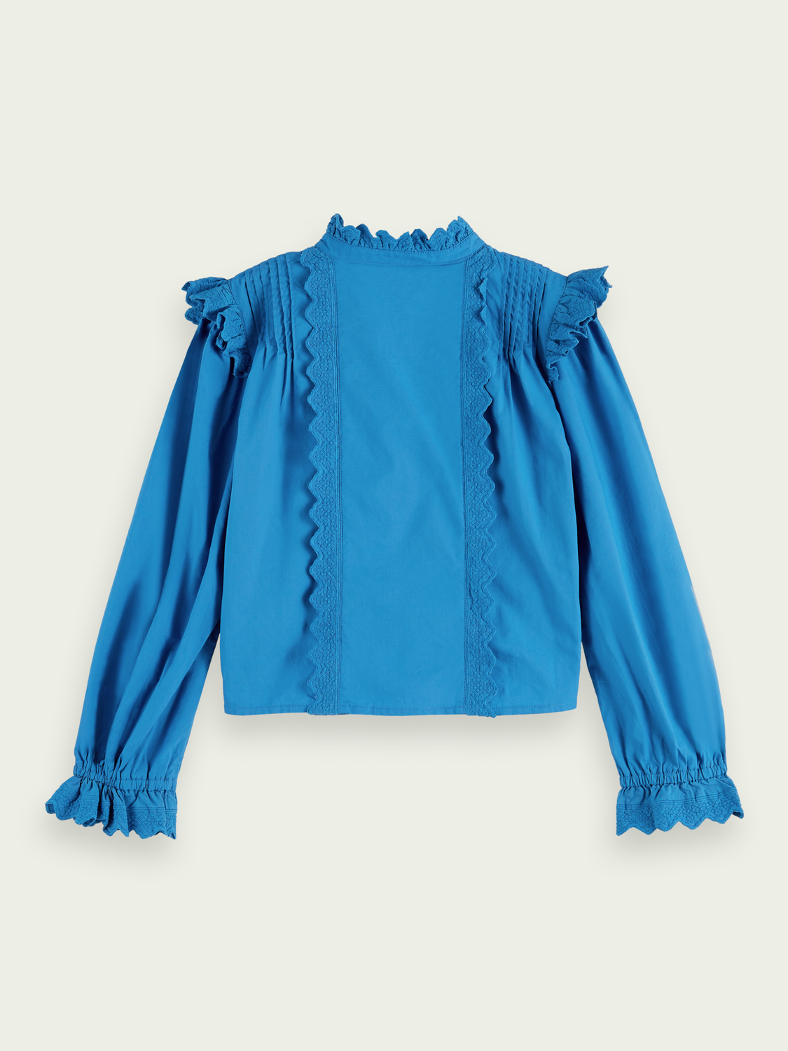 Organic Boxy-Fit Ruffled Shirt
