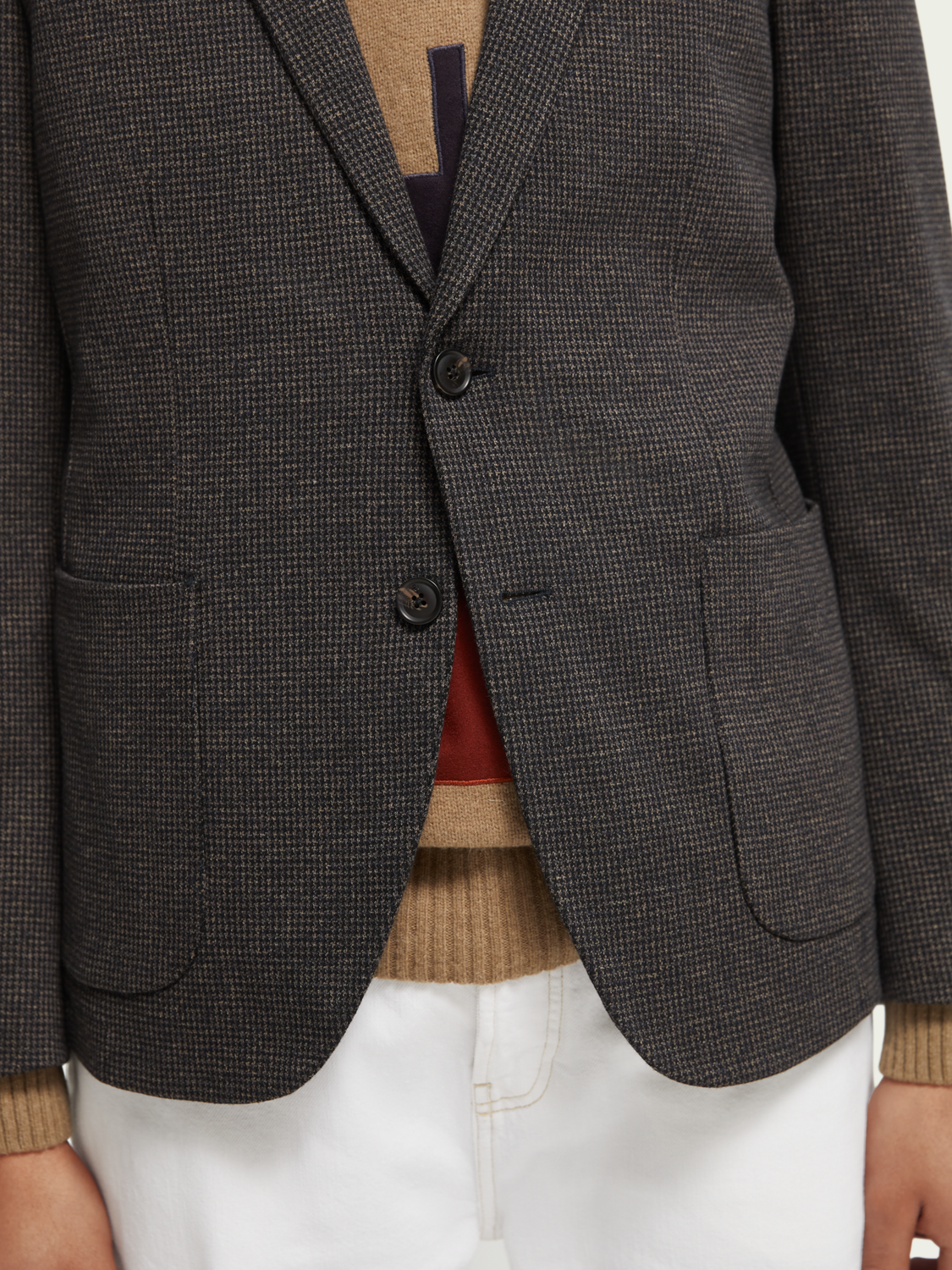 Knitted Single-Breasted Blazer | Scotch And Soda Outlet
