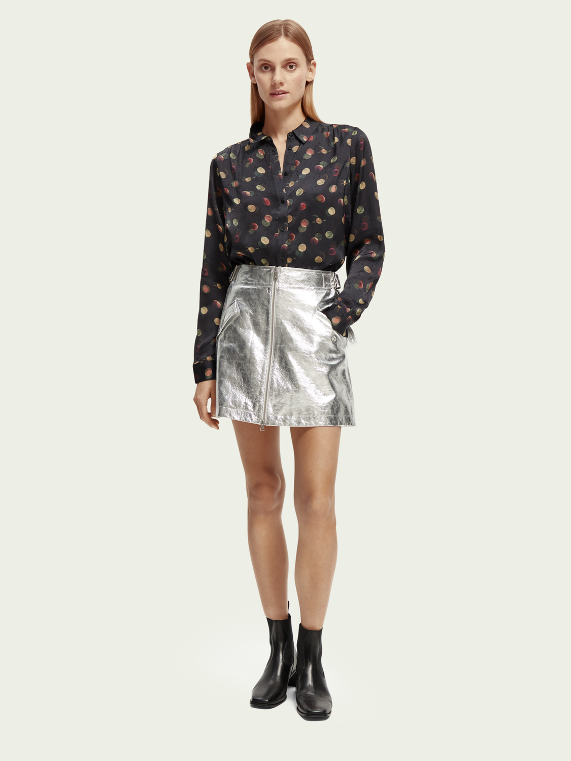 Slim Fit Jacquard Shirt | scotch & soda outlet