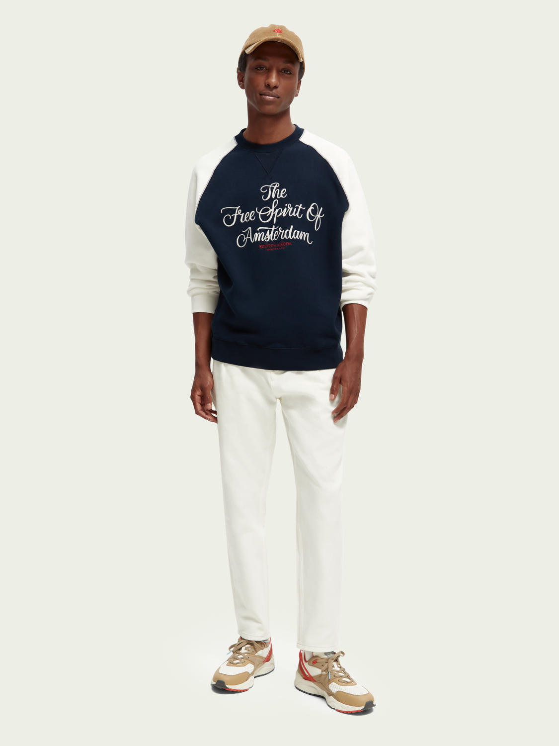 Embroidered Artwork Crewneck Sweatshirt | Scotch And Soda Outlet