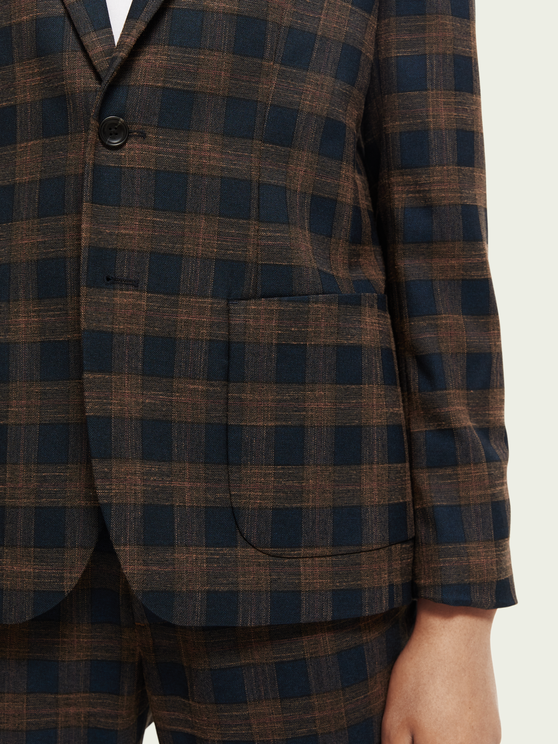 Yarn-Dyed Checked Blazer | Scotch And Soda Outlet
