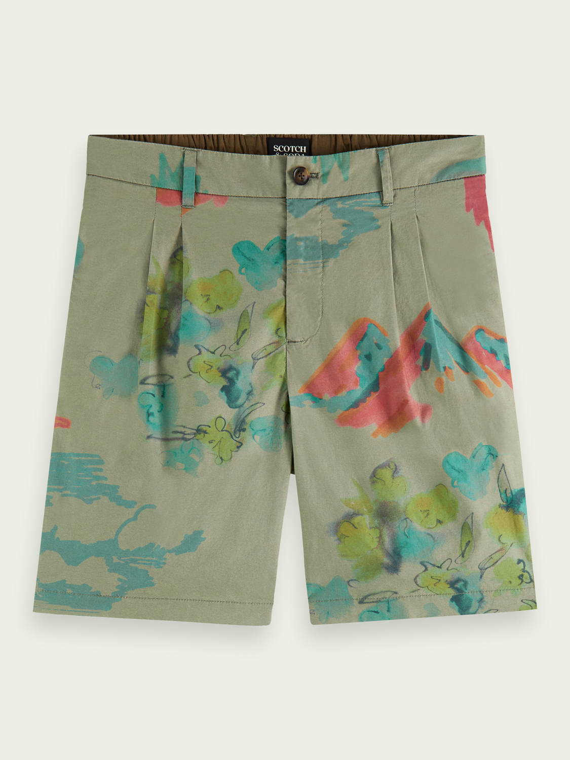 The Twilt Organic Printed Chino Shorts | Scotch And Soda Outlet