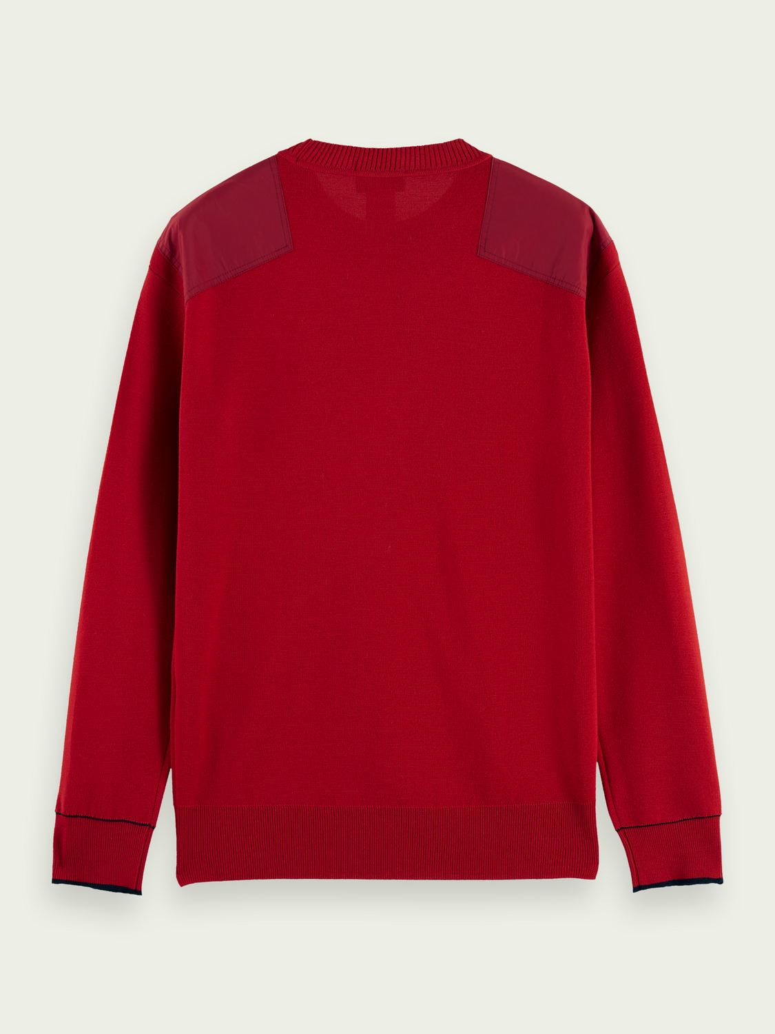 Wool-Blended Sweater With Shoulder Patches | Scotch And Soda Outlet