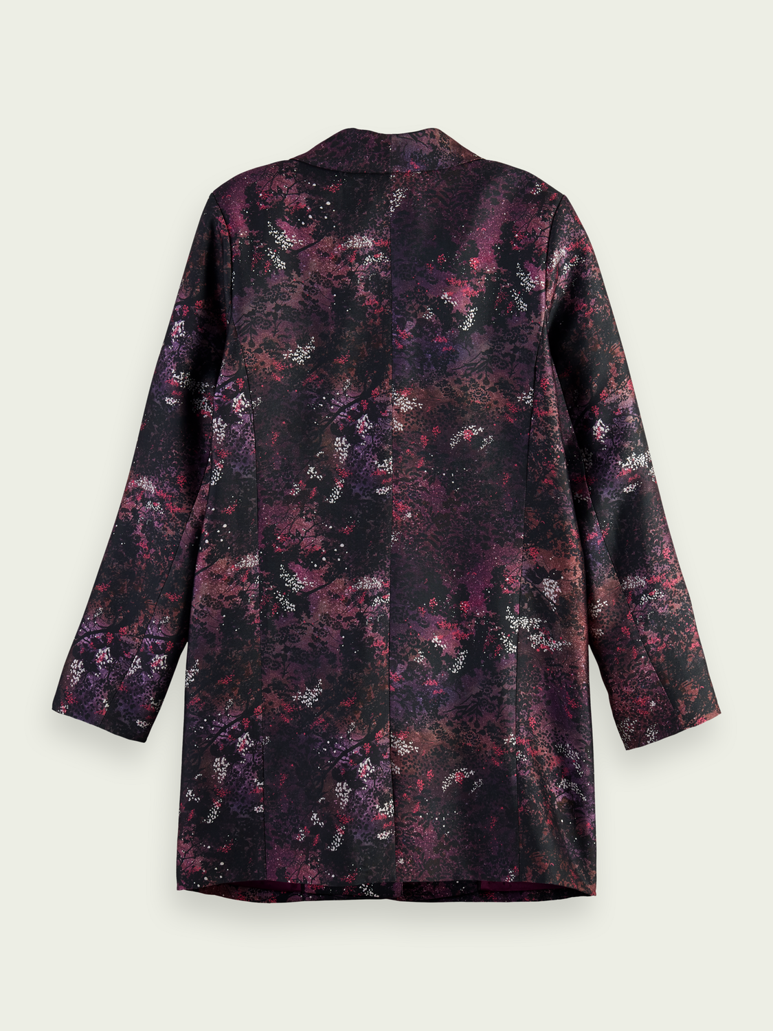 Printed Single-Breasted Longer-Length Blazer | scotch & soda outlet