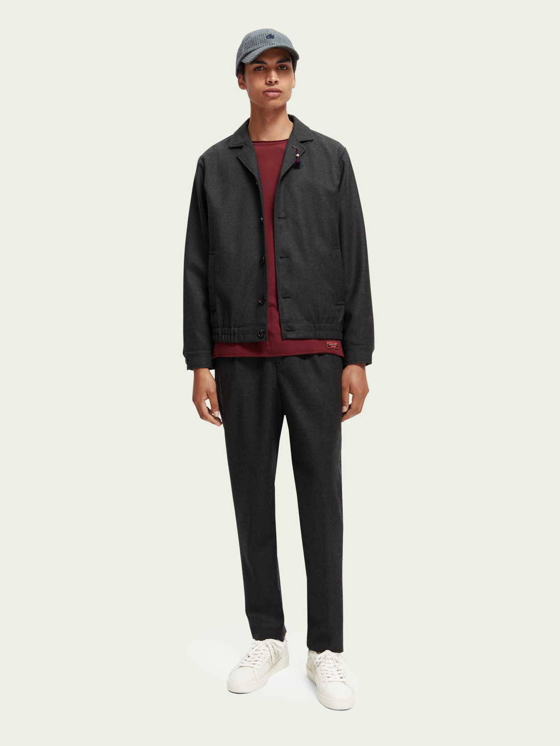 Pleated Wool-Blended Dress Trousers | Scotch And Soda Outlet