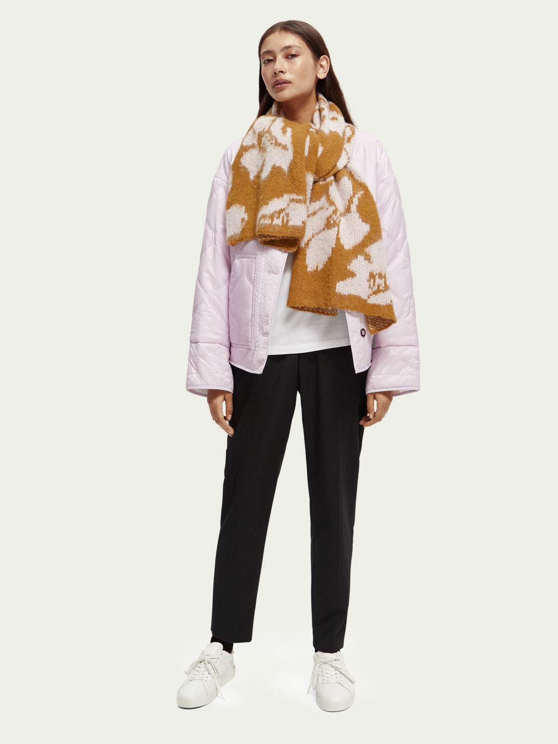 Brushed Jacquard Woven Scarf | scotch & soda outlet