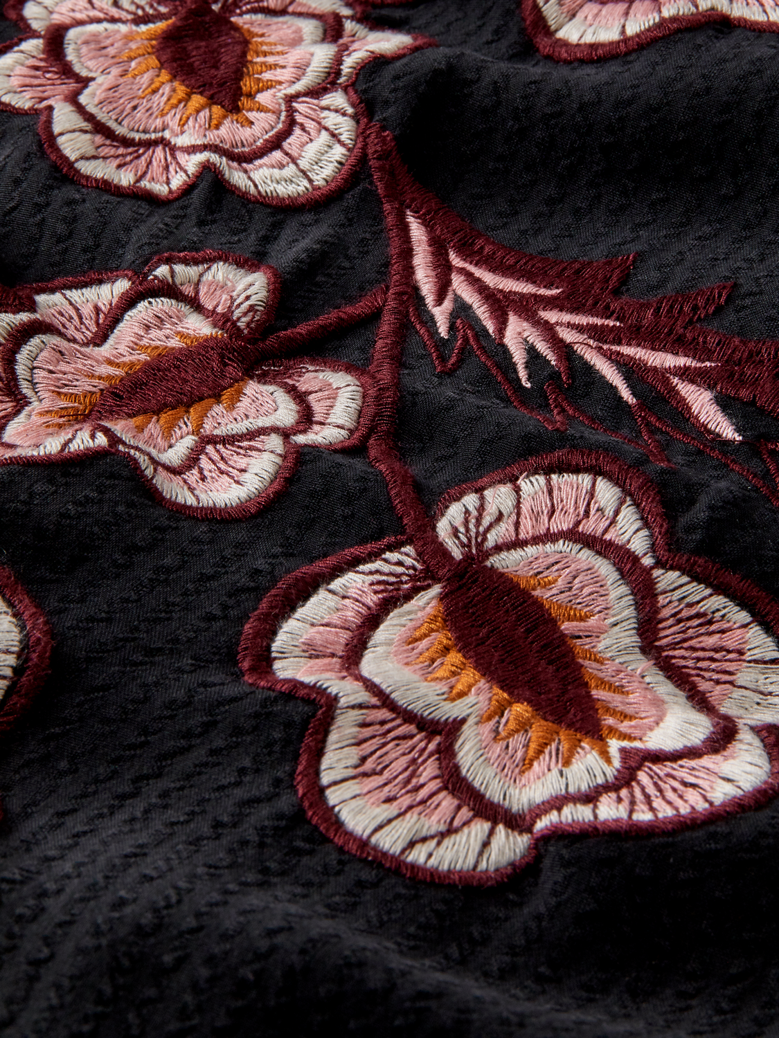 Scotch Soda Outlet | Organic Embroidered Long-Sleeved Mini Dress