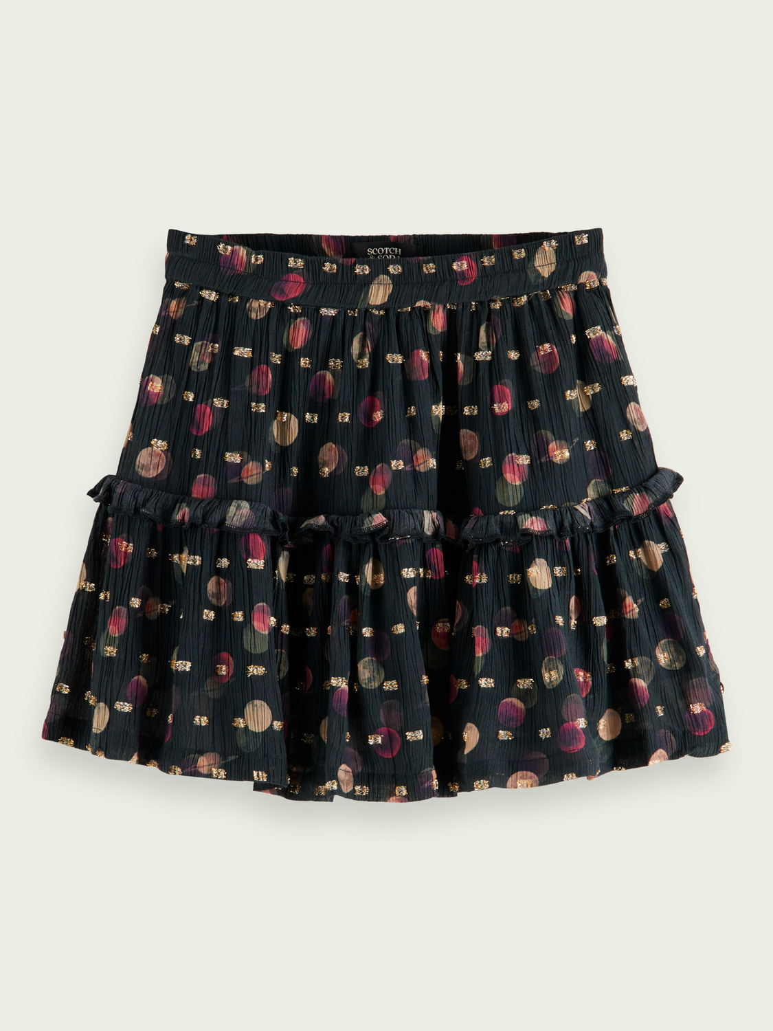 Scotch Soda Outlet | Printed Tiered Mini Skirt