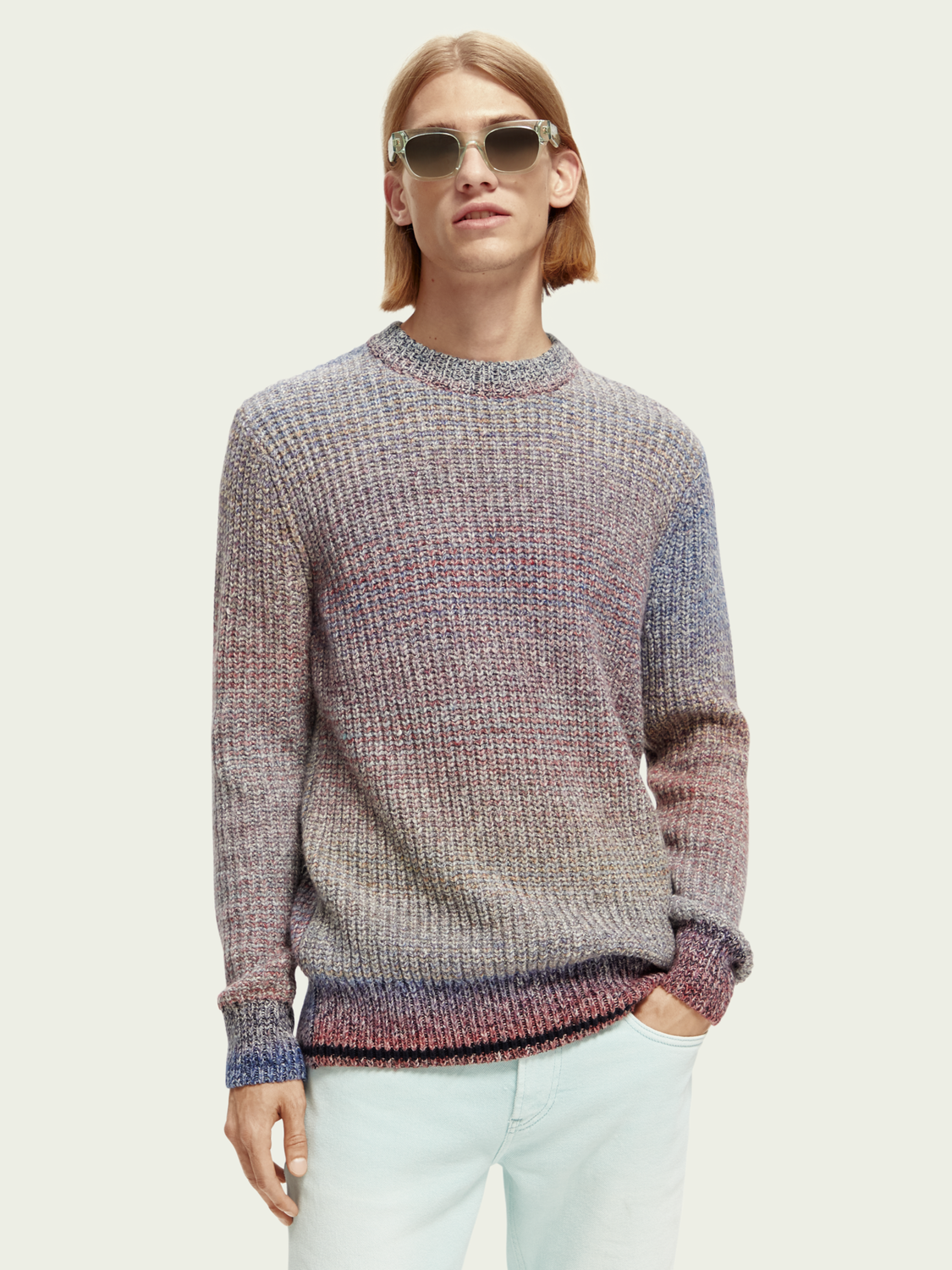 Gradient Rib-Knit Sweater | Scotch And Soda Outlet