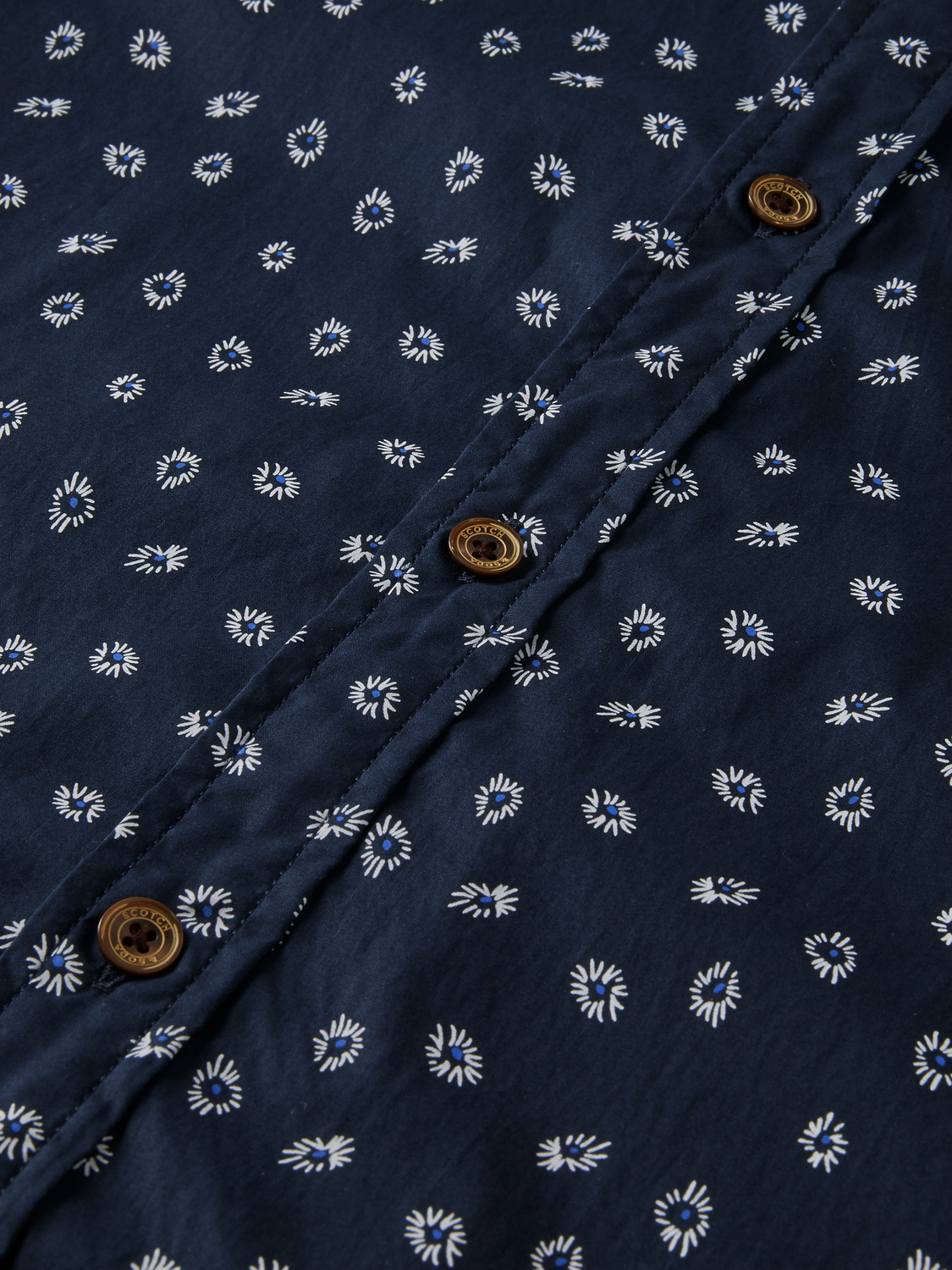 Printed Poplin Short Sleeved Shirt | Scotch And Soda Outlet