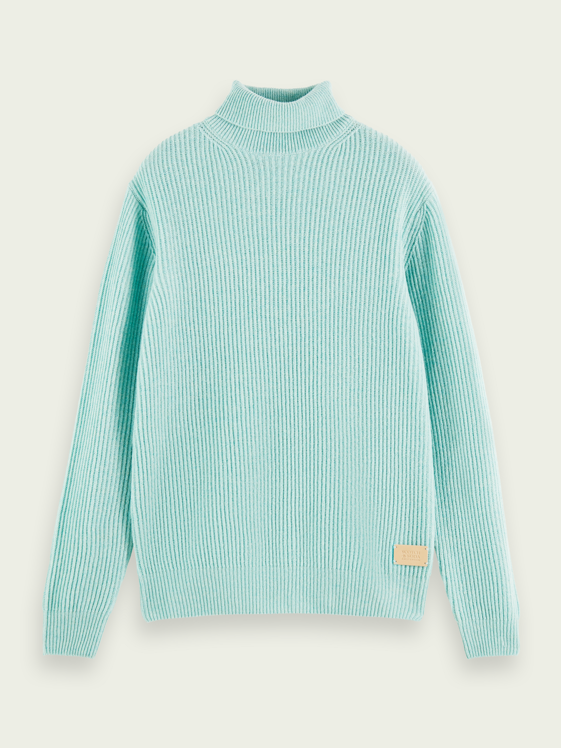 Rib Knit Wool Turtleneck Sweater | Scotch And Soda Outlet