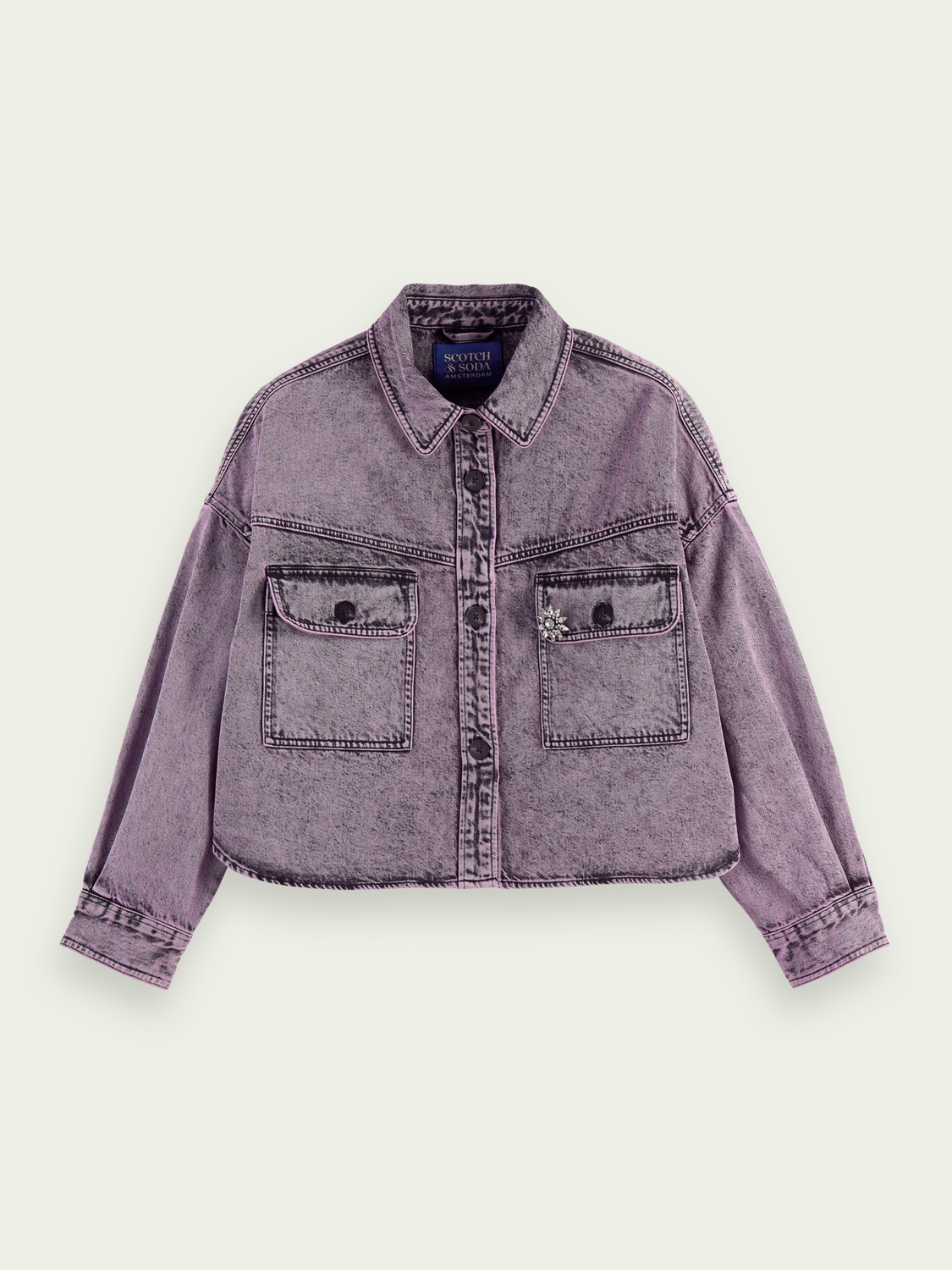 Washed Denim Overshirt | scotch & soda outlet
