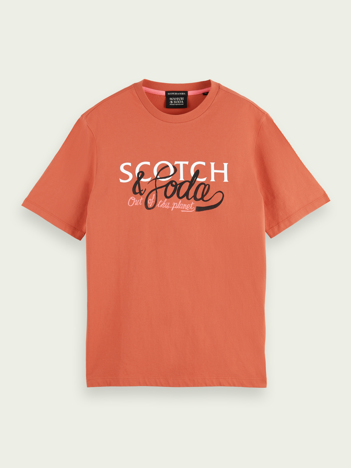 Logo-Artwork Crewneck T-Shirt | Scotch And Soda Outlet