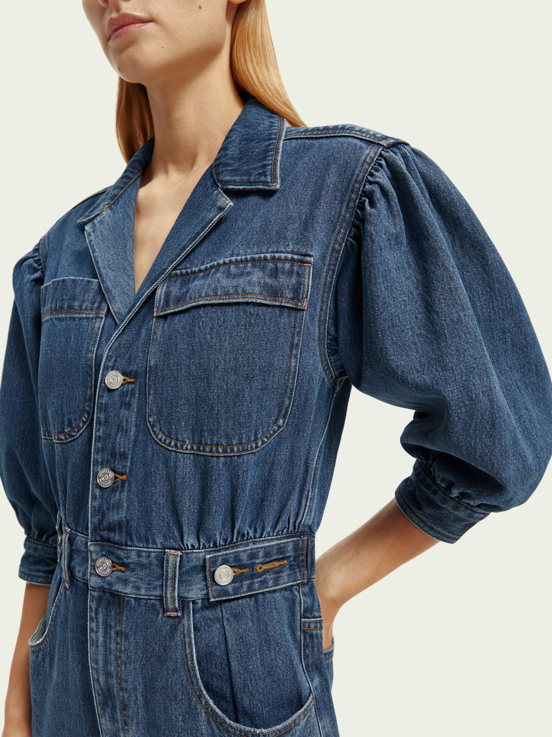 Spacesuit Inspired Denim Jumpsuit | scotch & soda outlet