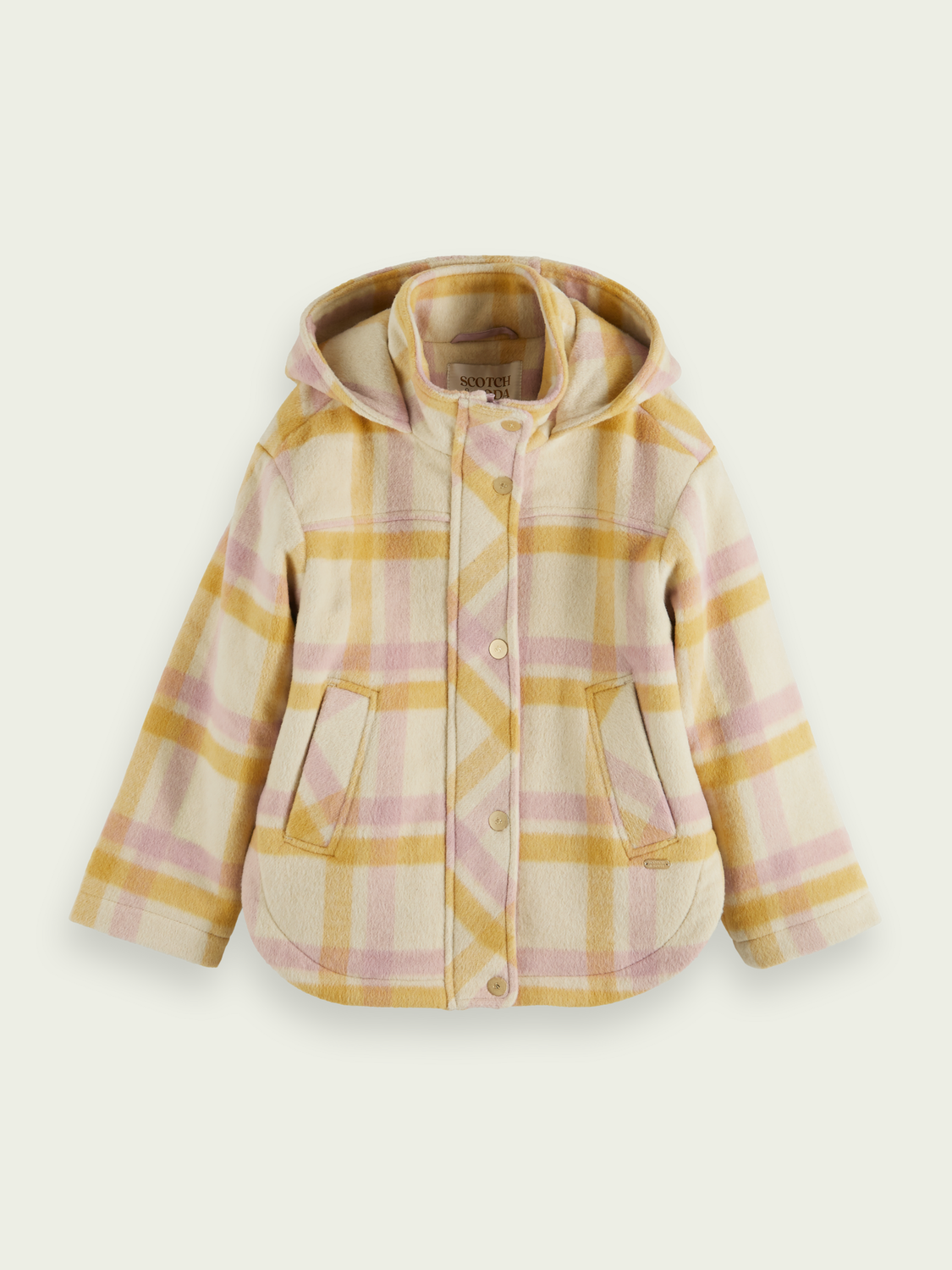 Wool-Blended Hooded Jacket