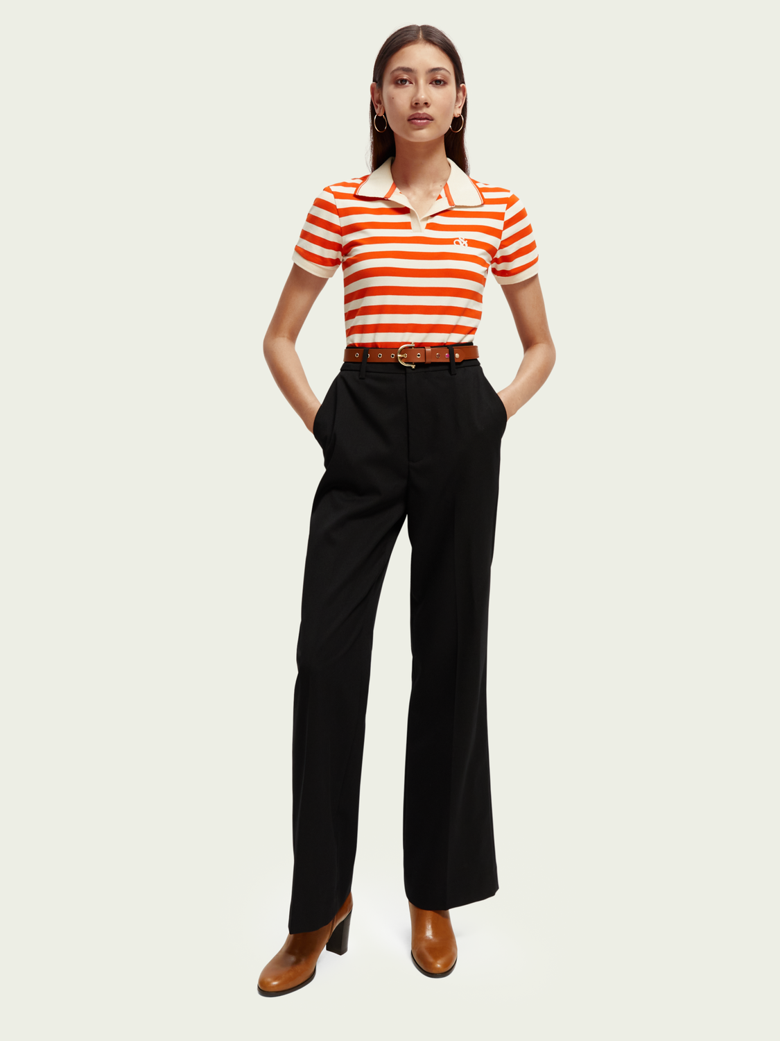 Organic Cotton Polo Bodysuit | scotch & soda outlet