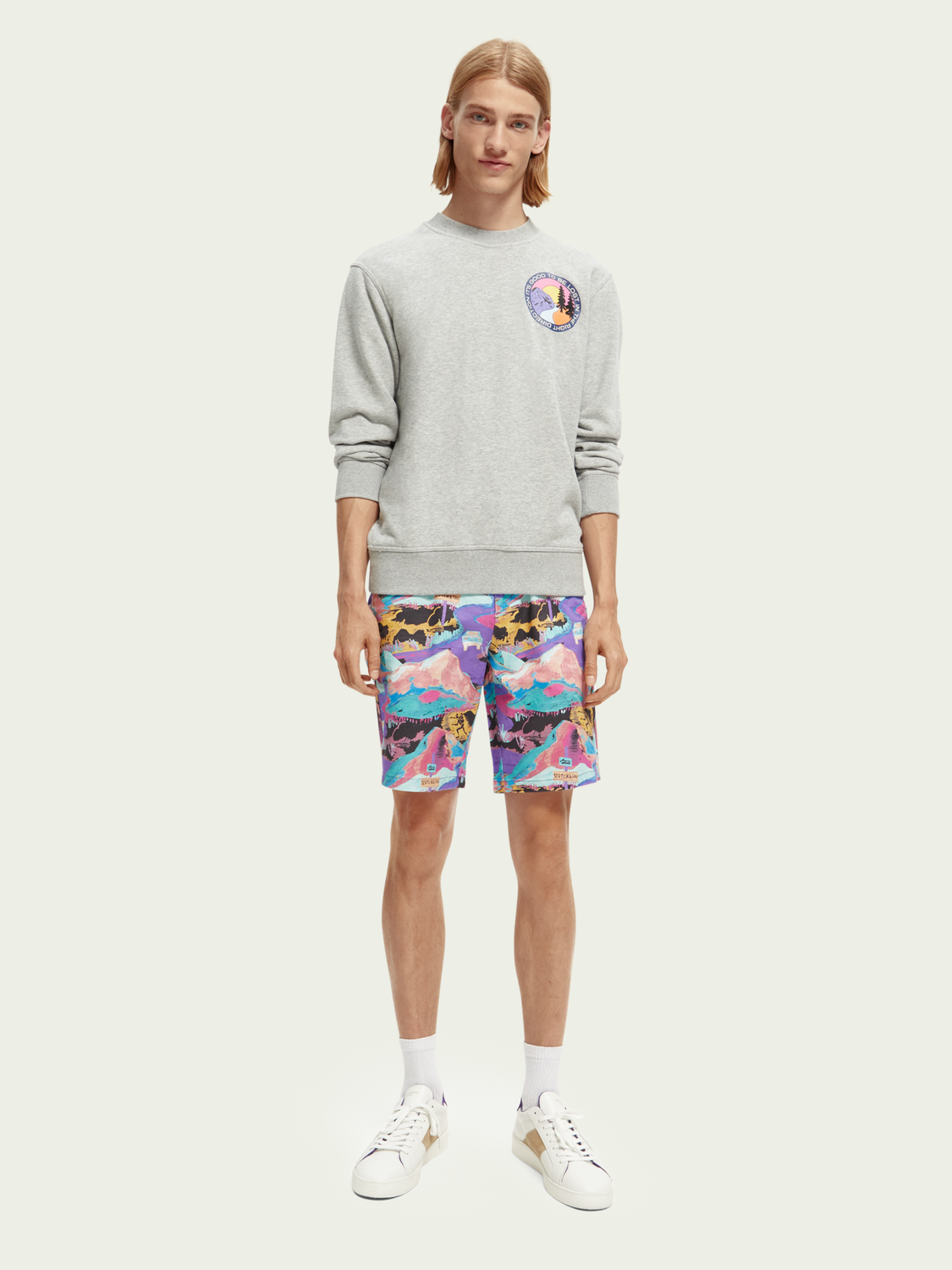 Stuart Printed Chino Shorts | Scotch And Soda Outlet