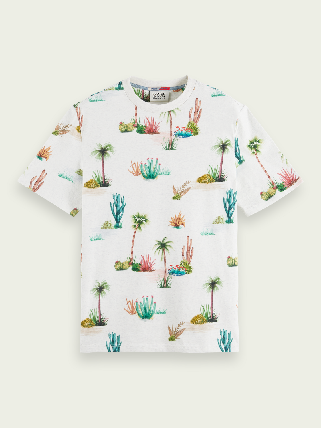 Regular Fit Printed Organic T-Shirt | Scotch And Soda Outlet