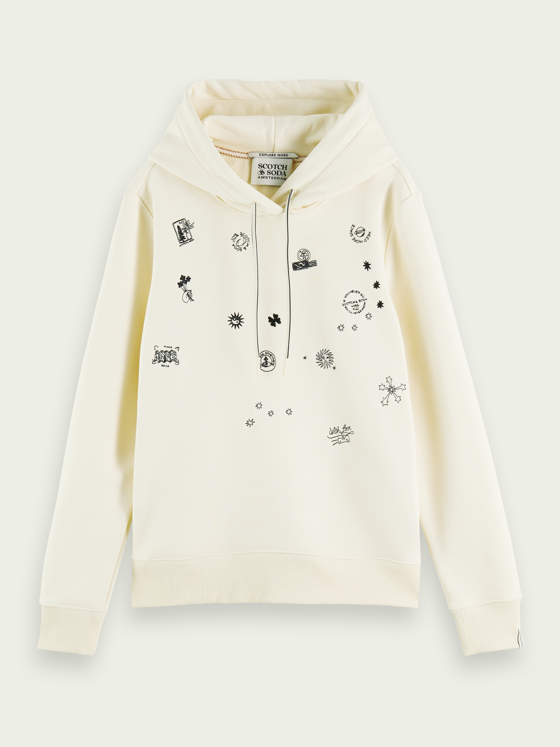 Regular Fit Artwork Hoodie | scotch & soda outlet
