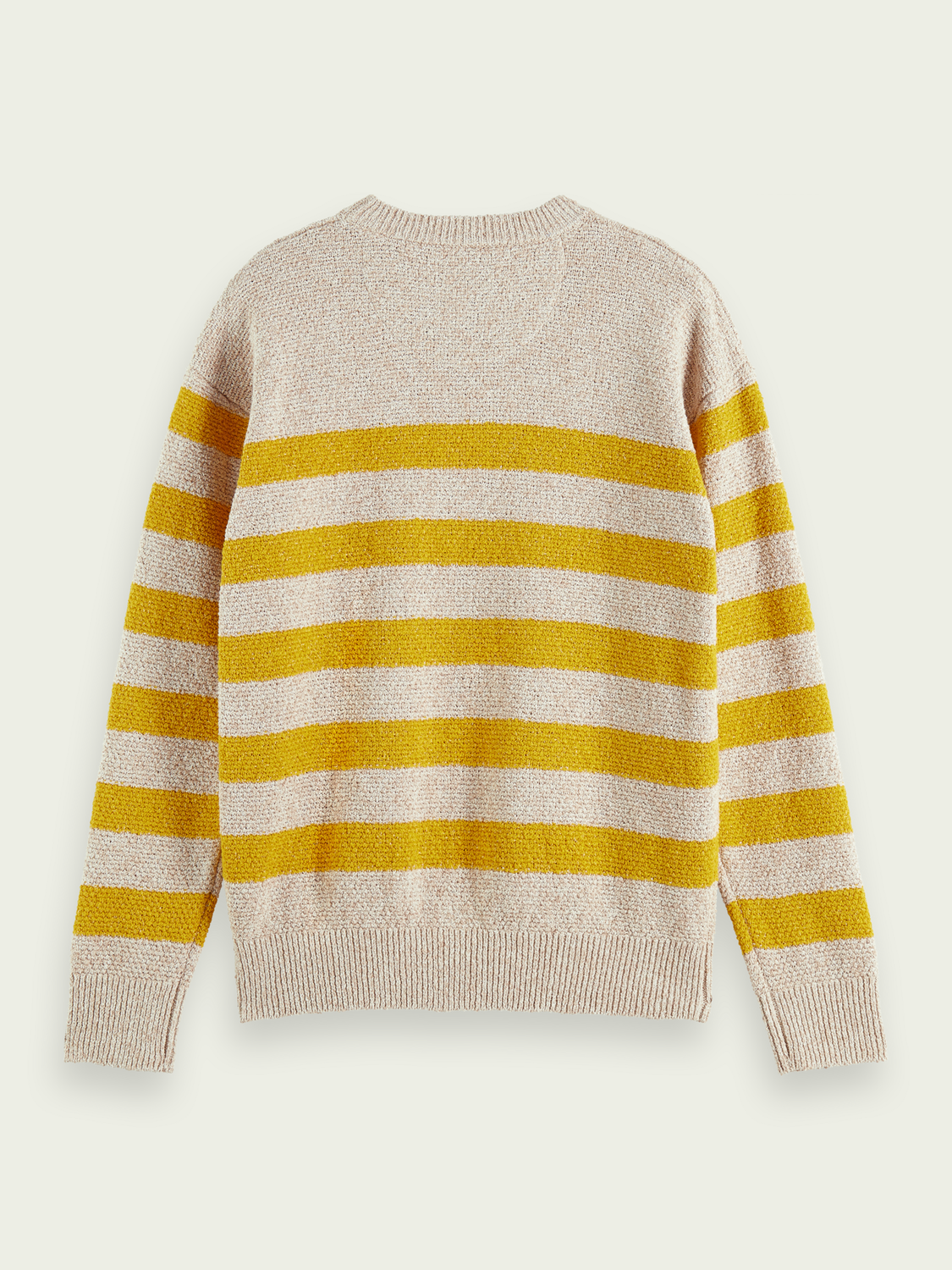 Relaxed Fit Structured Striped Sweater | Scotch And Soda Outlet