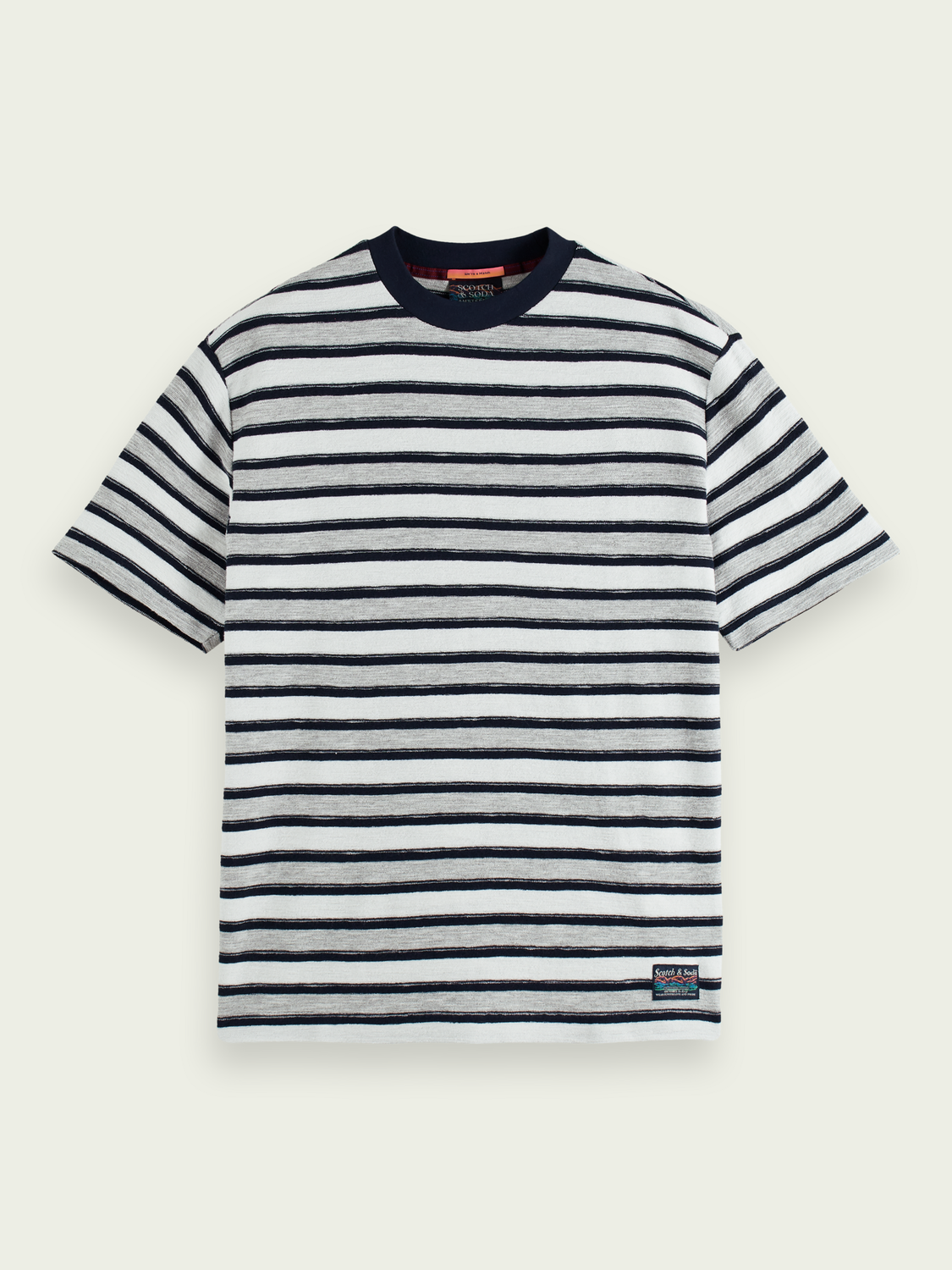 Striped Crewneck T-Shirt | Scotch And Soda Outlet