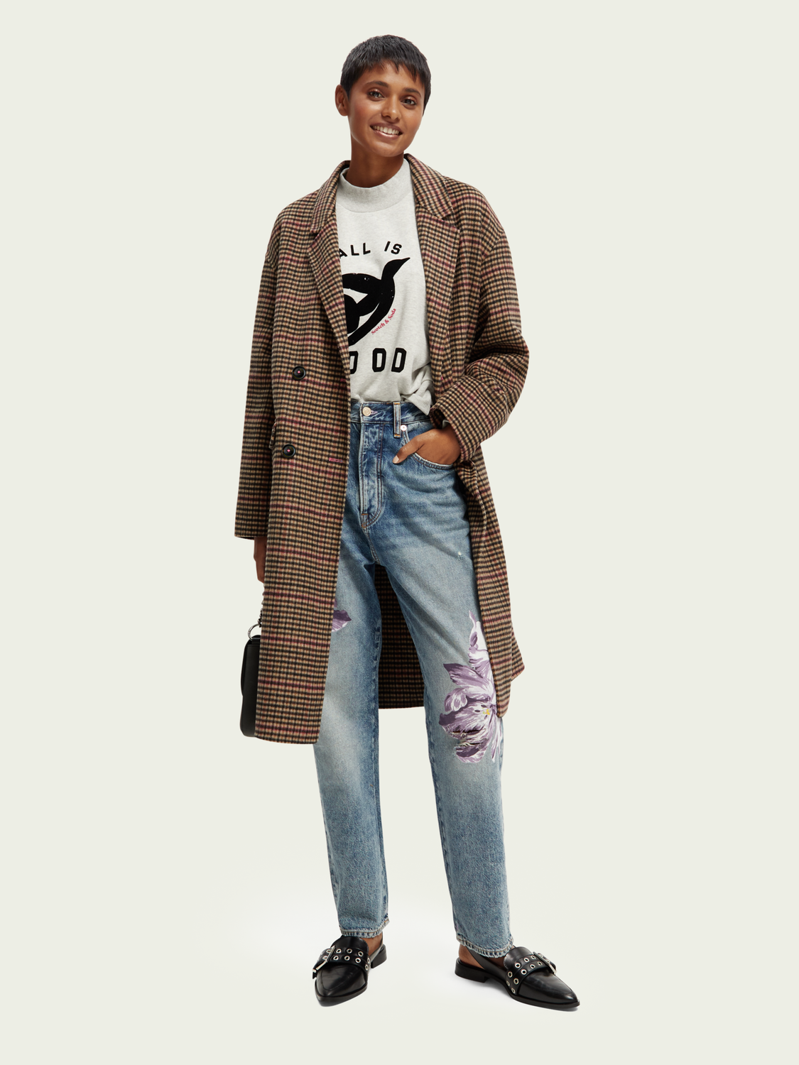 Double-Breasted Wool-Blended Coat | scotch & soda outlet
