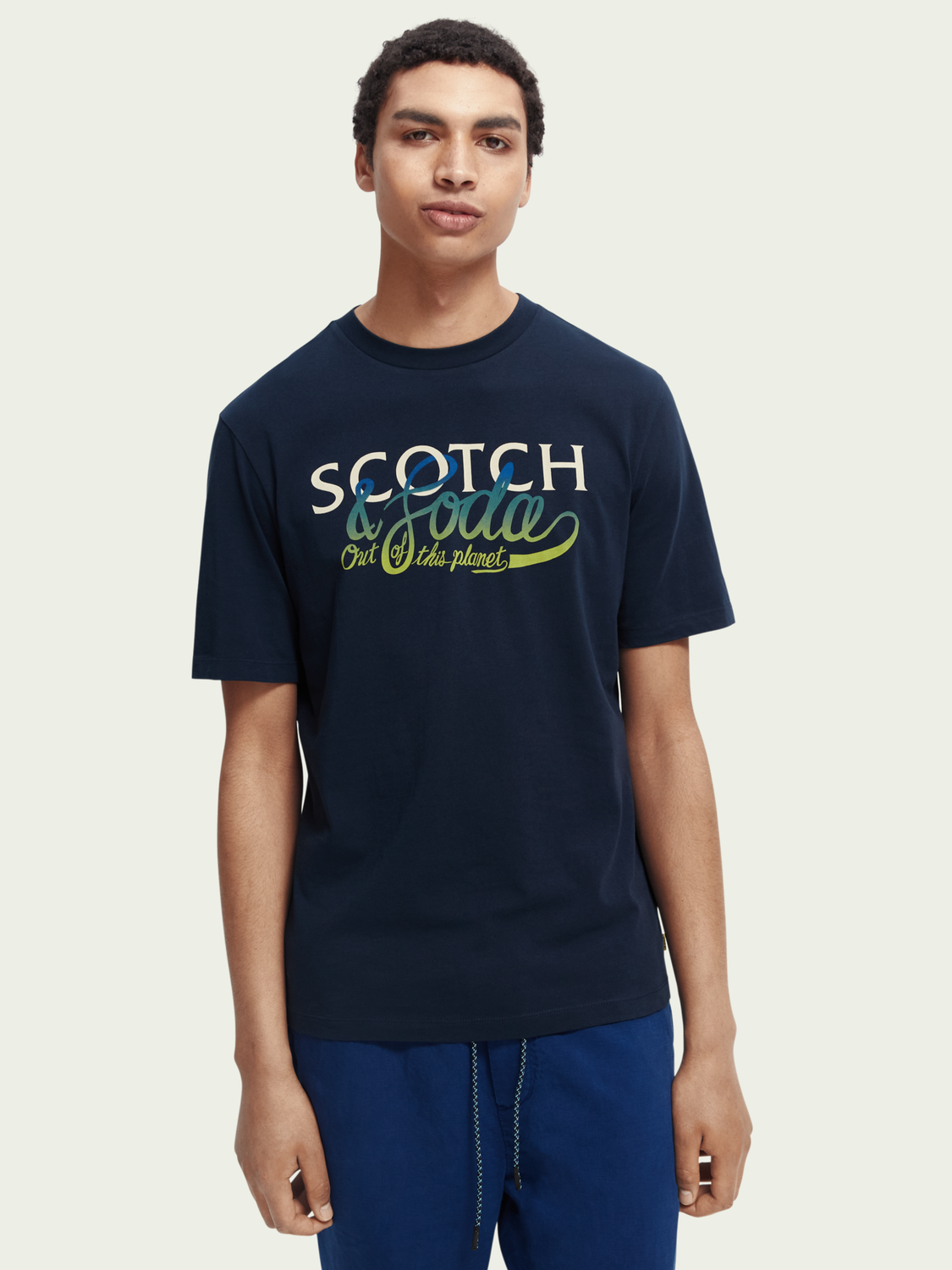 Logo-Artwork Crewneck T-Shirt | Scotch And Soda Outlet
