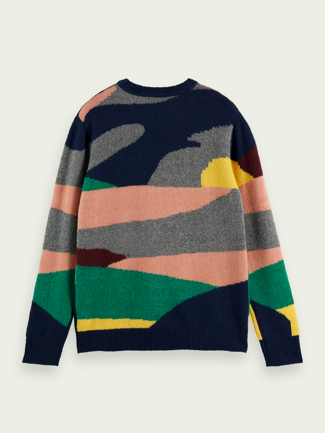 Wool-Blended Jacquard Sweater | Scotch And Soda Outlet